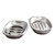 Hoement 2pcs dishsoap dispensor soap Holder Dish soap bar soap Dishes for bar soap Hand wash Dispenser soap Drainer soap case soap Tray soap Dispenser Container Stainless Steel