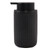 Matte Black Soap Dispenser - Ceramic Hand Dish Soap Dispenser for Bathroom 12ounce Refillable Liquid Hand Soap Dispenser for Essential Oil, Lotion Dispenser with Pump