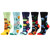 WeciBor Women's Colorful Floral Pattern Casual Combed Cotton Socks - 5 Pack - Size 5-8
