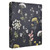 Vintage Floral Hardcover 3 Ring Binder, 1 Inch Round Rings with Interior Pockets Flower Binder Organizer for School Office