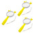 SOLUSTRE 3pcs Handheld Magnifying Glass Handle Design Magnifier Hand Magnifier Reading Magnifier Handheld 10x Magnifier Magnifying Glass for Reading Kids Toy Household Child Gift Acrylic
