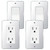 4 Pcs Silver Mirrored Acrylic Switch Wall Plate Light Cover Durable Decorative Outlet Covers Switch Plates And Outlet Covers