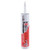 Sealant, 10.1 oz, Cartridge, Red, Silicone Base