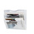 JEBELE Wall File Organizer, Hanging Wall File Holder Organizer Mesh Pockets Vertical Office File Organizer Holder, Office Space Organizer with File Labels Designed (3 Pockets White)