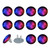 Outlet Plug Covers (24 Pack) Electrical Protector Safety Caps Socket Covers for Home- Colorful Glitter Starry Sky Galaxy