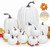 Fall Decor 12 Pcs Artificial White Pumpkins Decor with 30 Pcs Maple Leaves and 1pc String Light, Assorted Sizes Fake Large Pumpkin Decorations for Home, Fall Harvest Thanksgiving Halloween Home Decor Fall Decor 12 Pcs Artificial White Pumpkins Decor with 30 Pcs Maple Leaves and 1pc String Light, Assorted Sizes Fake Large Pumpkin Decorations for Home, Fall Harvest Thanksgiving Halloween Home Decor