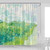 UOZXOML Van Gogh Shower Curtain Abstract Green Country Grassland Plant Natural Landscape Fabric Bathroom Decor Curtains with Hooks,70 x 70