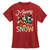 Disney Mickey and Minnie Mouse Holiday T-Shirt for Women, Size M Multicolored