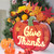 FLOPTTSUN Fall Decor Give Thanks Pumpkin Wooden Light Up Table Signs Battery Operated Thanksgiving Harvest Pumpkin Wreath Sign for Home Table Mantel Decor Farmhouse Halloween Home Table Decoration