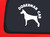 Car Sticker Doberman Cab Funny Dog Car Window Decal Sticker White 7 Inch