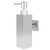 Wall Mount Soap Dispenser, Stainless Steel Square Manual Hand Liquid Soap Lotion Dispenser for Home Dish Countertop Kitchen Bathroom, Wall Mount Soap Dispenser, Stainless Steel Square Soap Dispen