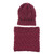 Womens Winter Knit Beanie Hat and Scarf Set Girls Cute Slouchy Thick Fleece Lined Ski Hat Warm Skull Cap, claret Womens Winter Knit Beanie Hat and Scarf Set Girls Cute Slouchy Thick Fleece Lined Ski Hat Warm Skull Cap, claret