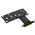 C&N PCIe 3.0 to M.2 Adapter NVMe Adapter M.2 PCIe X4 SSD Converter Card Support M.2 (M Key) NVMe SSD 2280/2260/2242 with Riser Cable