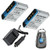 Amsahr S-KLIC7002-2CT, Pack-2, Digital Replacement Battery Plus Travel Charger for Kodak KLIC-7002, V530 - Includes Lens Accessories Pouch (Gray)