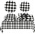 82PCS Black and White Checkered Tableware Set Racing Car Table Decorations Supplies Race Sports Themed Checkered Paper Plates Napkins Tablecloth Forks for Car Birthday Party Favors Boys Kids