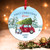 Swavecat Xmas Tree Ornaments Custom First Christmas Retired Christmas Decorations Winter Forest Red Truck Snowman Christmas Keepsake Acrylic Xmas Ornaments for Xmas Tree Decor