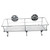 Hoement Bath Shelf Storage Wall Storage Shelf Storage Rack Organizer Basket Soap Dish Holder Suction Cup Corner Frame