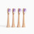 ELIMS Bamboo Toothbrush Replacement Heads for Electric Toothbrush - Compatible with Sonicare - Made with Plant-Based Castor Oil Bristles - Soft on Sensitive Teeth - BPA Free (4-Pack)