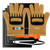 Grill Tools Kits, 11PCS BBQ Tools Sets with BBQ Gloves, Non-Stick Grill Mats, Food Meat Shredder Claws, Digital Thermometer, Silicone Basting Brush and Cooking Tongs for Picnic Barbecue Baking