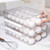 Homediea Egg Holder for Refrigerator | New & Improved Auto Rolling Stackable Egg Container for Refrigerator, Fridge Organizers and Storage, Egg Storage Container For Refrigerator (54 Eggs)