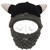 YEKEYI Knit Helmet and Removable Beard Barbarian Knight Knit Hat Viking Horns Beanie Funny Caps Ski Hat