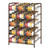 Can Rack Organizer, 5 Tier Can Storage Dispenser Holder, Canned Food Storage Organizer Rack for Kitchen Pantry Cabinets Organization and Storage-Brown