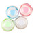 Mobestech 4pcs Powder Puffs Powder Puff Box Empty Powder Case Powder Container Empty Powder Container Powder Puff Case Makeup Powder Puff Travel Loose Powder Box Makeup Powder Jar Body