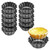 12Pcs Egg Tart Mold, Cupcake Cake Muffin Mold Tin Pan Baking Tool, Carbon Steel Mini Tart Pan Cookie Mold Baking Tool