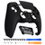eXtremeRate Luna Redesigned Black Soft Touch Front Shell Touchpad Compatible with ps5 Controller BDM-010 BDM-020 BDM-030, DIY Replacement Housing Custom Touch Pad Cover Compatible with ps5 Controller