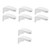 Cabilock 8 pcs Magnetic soap Holder Bathroom soap Holder soap Holder for Shower Wall Bathroom soap Rack soap Dispenser Wall Mounted Bath Tray Shower Soap Holder abs bar Magnetic Strip White