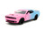 Pink Slips 1:24 2015 Dodge Challenger SRT Hellcat Die-Cast Car, Toys for Kids and Adults(Light Blue/Pink)