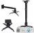 Coret Universal Projector Mount Adjustable Ceiling Wall Mount Projector Extending Arms Mount for LCD/DLP Home and Office Projector,Hold up to 33 lbs (Black)
