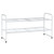 GeoRis Stackable 2-Tier Shoe Rack, Space-Saving Shoe Shelf Organizer for Closet, Entryway, Hallway, White