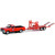 Greenlight 32260-B Hitch & Tow Series 26 - 1968 Chevy C-10 STP with Bed Cover and STP Tandem Car Trailer 1:64 Scale Diecast