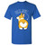 Guess What? Corgi Butt Basic Cotton T-Shirt - Medium - Royal