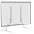 WALI Universal TV Stand Tabletop, for Most 23 to 42 inch LCD Flat Screen TV, Mounting Holes up to 400x300mm (TVS002-W), White