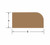 SeaTeak 60853 Stop Molding, Large