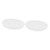 Cabilock 2pcs Ceramic Scrub Soap Dish bar soap draining Dish Ceramic bar soap Holder bar soap Tray Oval soap Dish soap Cutter Sponge soap Bathroom soap Dish Frosted soap pad White Ceramics