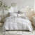 Grid Duvet Cover Twin Preppy Plaid Bedding Set Twin White and Black Checkered Cotton Boys Teen Farmhouse Soft Hotel Modern Geometric Duvet Cover Set with Zipper for Girl Men Women, No Duvet