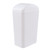 Yesdate 3.5 Gallon Trash Can with Swing-Top Lid, Plastic Garbage Bin, White