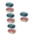 Zerodeko 8 Pcs Box Soap Dish with Lid Container with Lid Travel Soap Contenedores para Jabon De Lavanderia Ceramic Bathtub Soap Dish Shampoo Bar Holder Shower Soap Dish Soap Tray