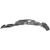 Evan-Fischer Fender Liner Compatible with 1999-2002 Toyota 4Runner Plastic Front Passenger Side