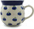 Polish Pottery Bubble Mug 16 oz Wild Blueberry