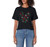 Disney Mickey Mouse Icon Holiday Snowflakes Women's Crop Top