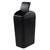 Waikhomes 3.5 Gallons Plastic Trash Can with Swing Lid, Slim Garbage Bin, Black, 1 Pack