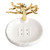 STOBAZA 1Pc Twig Soap Dish Ceramic soap Holder soap Container Shower Sink soap Dish Ceramic soap Dish Shower soap Holder soap Dish Shower Ceramic soap Tray Metal Jewelry Rack White Nordic