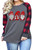Plus Size Christmas Shirt Women Gnomes T-Shirt Xmas Buffalo Plaid Splicing Tshirt Holiday Shirts Tops