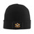 Rick Rapper Ross Singer Beanie Hat Fashion Warm Knit Hat Stretchable Cuffed Headgear for Cold Weather Black