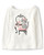 Gymboree,and Toddler Embroided Graphic Long Sleeve T-Shirts,Vanity White,10
