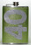 40th Birthday Lime Green Glitter Sparkly 8 oz Stainless Steel Hip Flask Gift